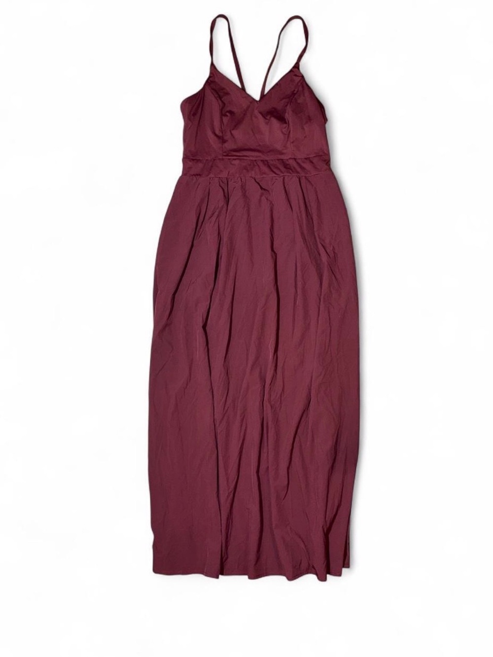 Halara Spaghetti Strap Maxi Dress in Deep Wine